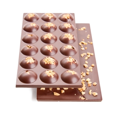 Chocolat noir bassam 69 % - amandes tablette 80g