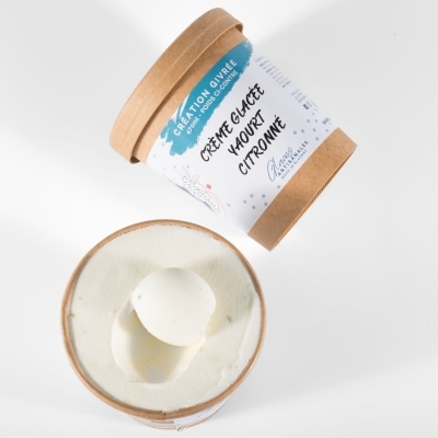 Crème glacée yaourt citronne