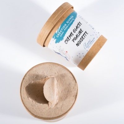 Crème glacée praline noisette